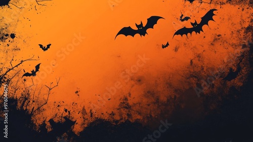 Halloween background design materials