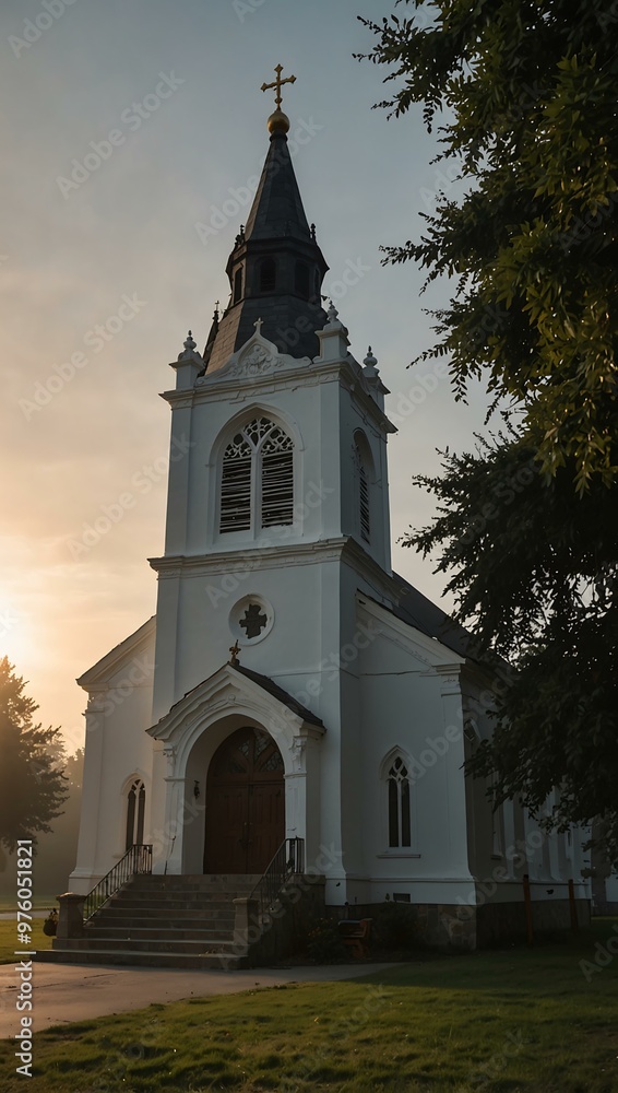 Church in the morning. Church in the morning.