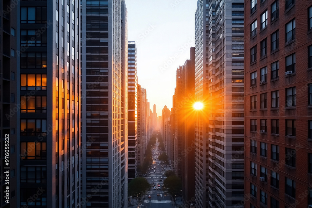 Obraz premium Urban Sunset