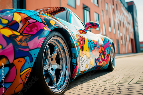 Airbrush, tattoos, stickers for cars. Car tuning , tattoos with car images 