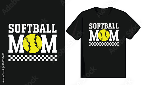 Softball Mom T-Shirt Design