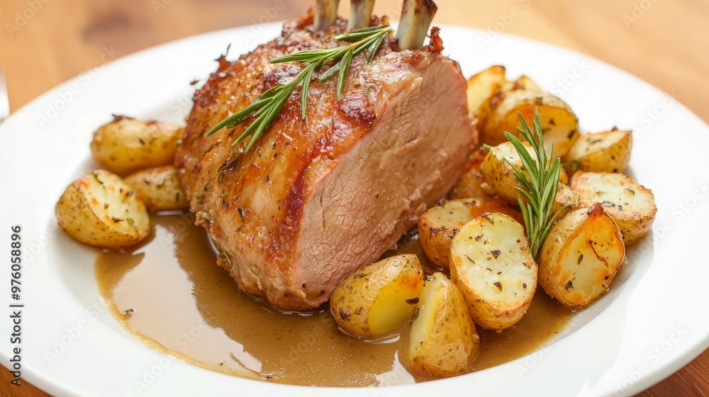 Roasted Pork Loin with Potatoes and Rosemary Roasted Pork Loin with Potatoes and Rosemary