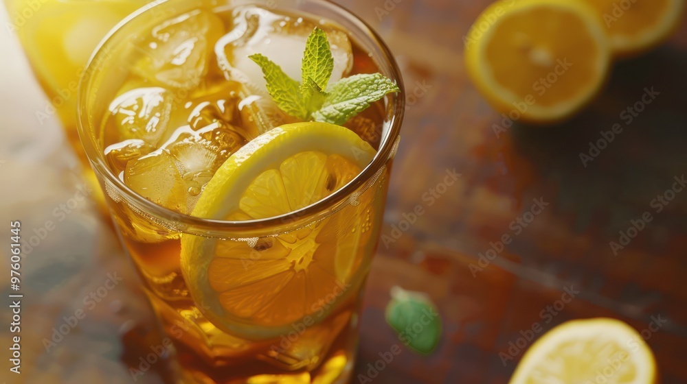 Refreshing Iced Tea with Lemon and Mint Refreshing Iced Tea with Lemon and Mint
