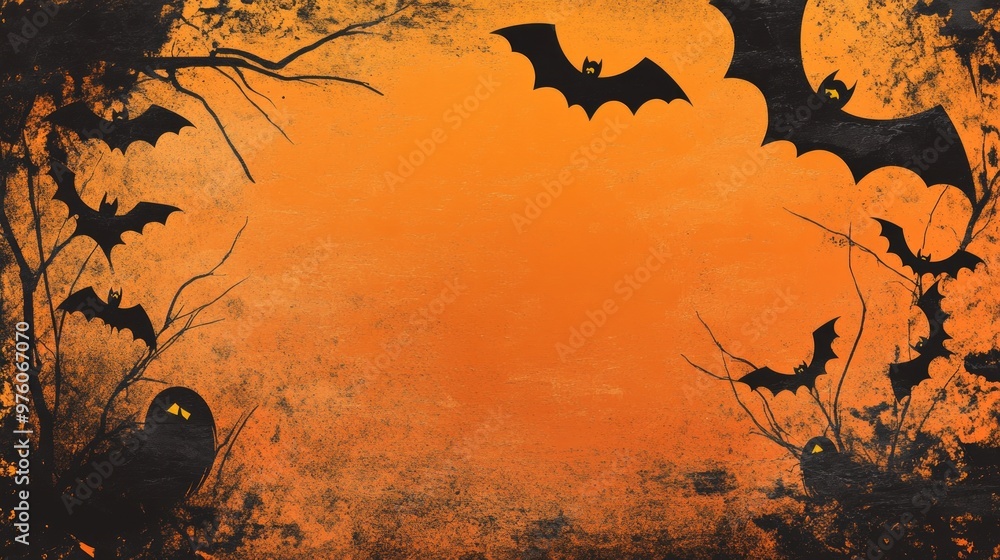 Halloween background design materials Halloween background design materials