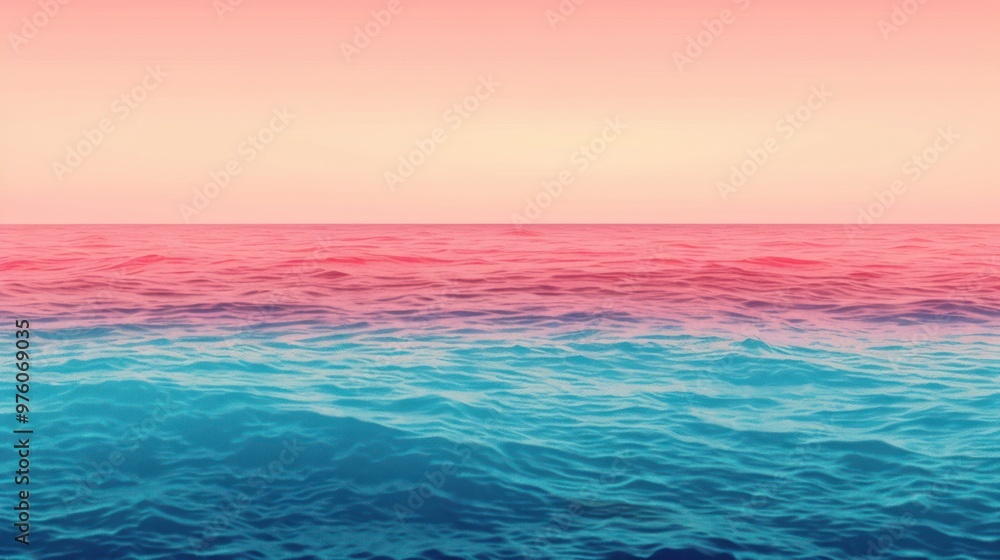 Obraz premium Sea and Sky at Sunset