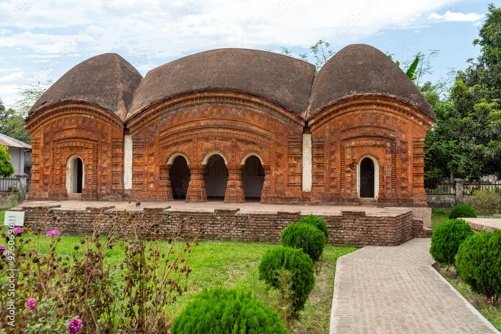 Bara Anhik Mandir in Puthia temple complex Puthia, Bangladesh.