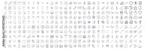 icon pack symbol template for graphic and web design collection logo vector illustration