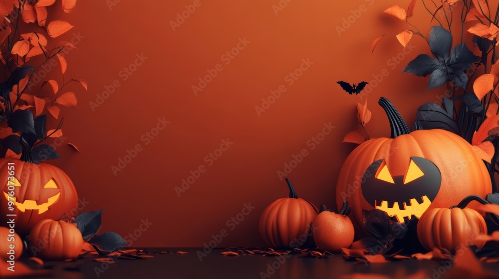 Halloween background design materials Halloween background design materials