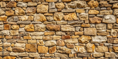 Natural stone wall background with rough texture, perfect for adding a rustic touch to designs