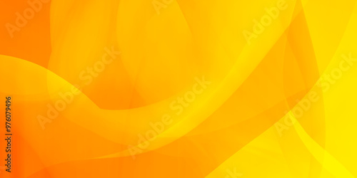 abstract orange curve banner design. waving waves texture against a dramatic yellow background, Dynamic shapes composition texture. Abstract background orange lines can be used in cover design,