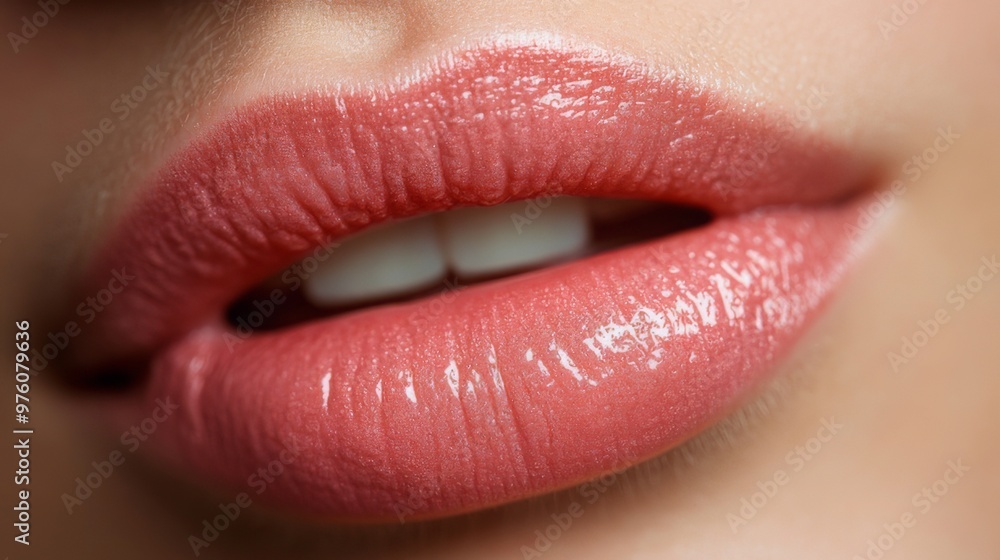 Lip Botox injections concept. Young woman getting beauty injection in her lips, doctors hand in gloves holding syringe with filler next to woman mouth. Banner background beauty procedure design Lip Botox injections concept. Young woman getting beauty injection in her lips, doctors hand in gloves holding syringe with filler next to woman mouth. Banner background beauty procedure design