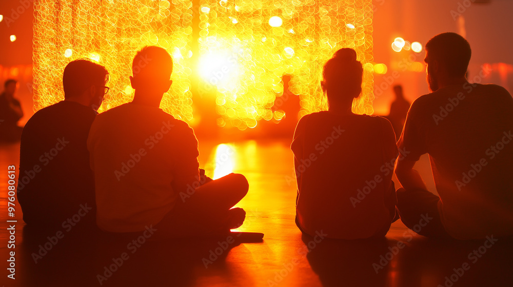 The warm light enhances the sense of unity, culture, and shared creativity for the benefit of society The warm light enhances the sense of unity, culture, and shared creativity for the benefit of society
