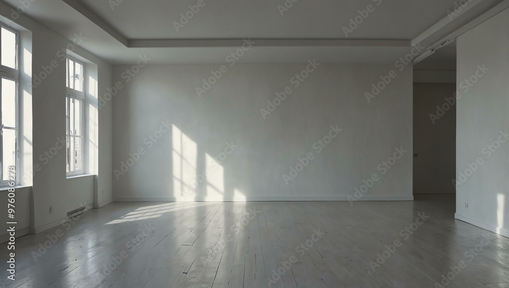 Empty white room. Empty white room.