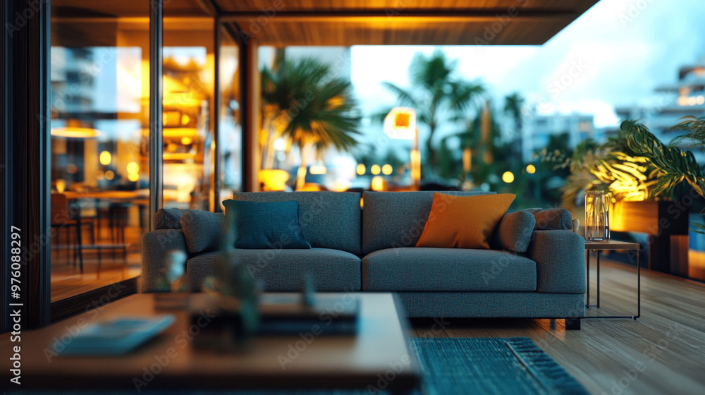 A cozy living room with soft lighting, modern furniture, and warm textures, perfect for a relaxing evening A cozy living room with soft lighting, modern furniture, and warm textures, perfect for a relaxing evening