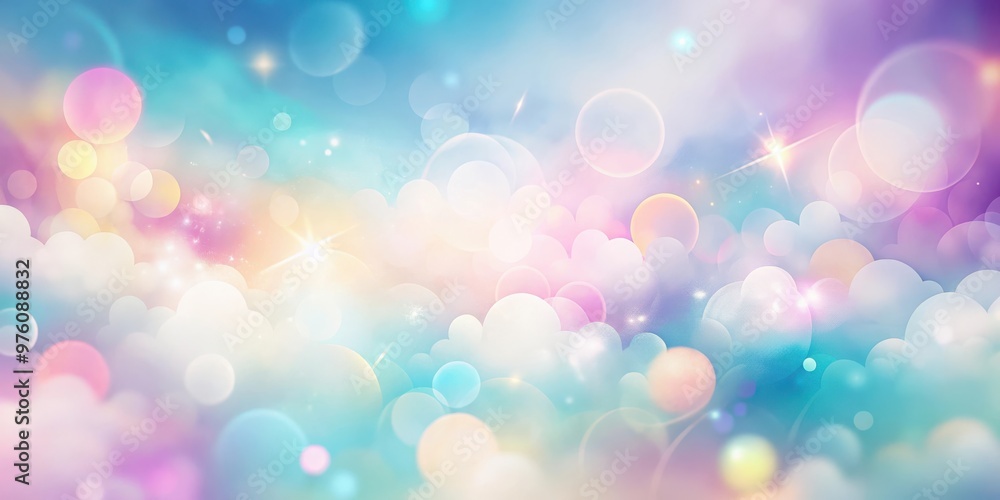 Abstract dreamy background with soft pastel colors and blurred shapes Abstract dreamy background with soft pastel colors and blurred shapes