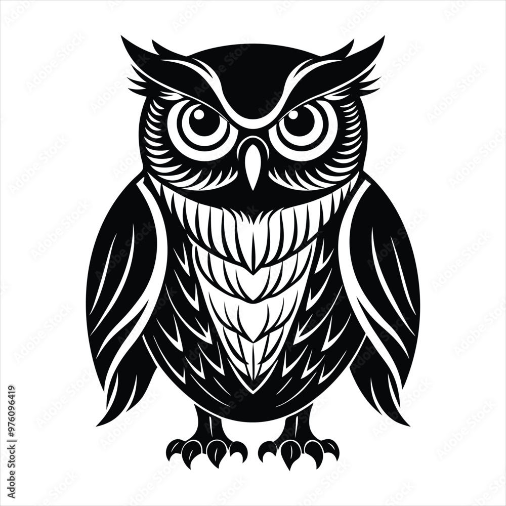 Owl silhouette vector Owl silhouette vector