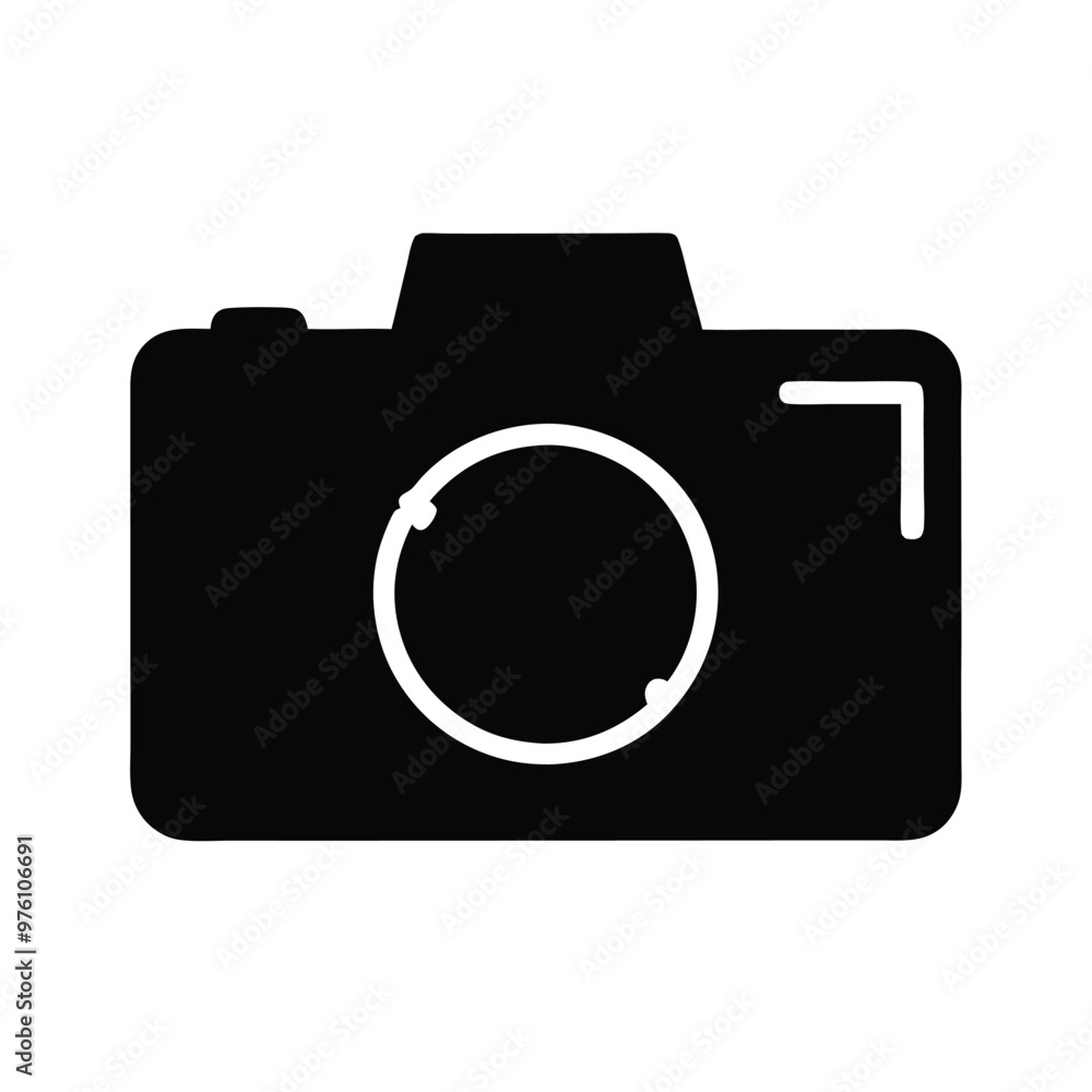 a Flip camera icon, silhouette vector illustration, isolated white background a Flip camera icon, silhouette vector illustration, isolated white background