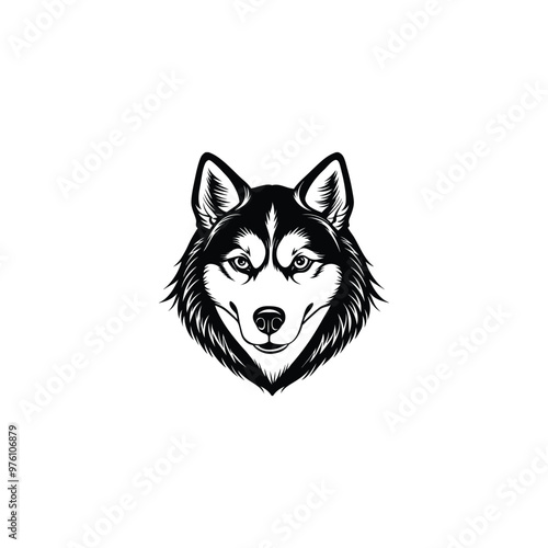 wolf black and white