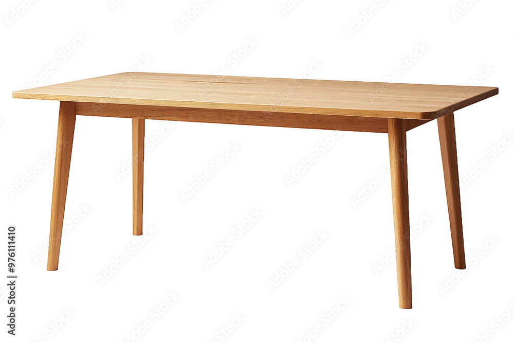 simple dining table made of oak wood simple dining table made of oak wood