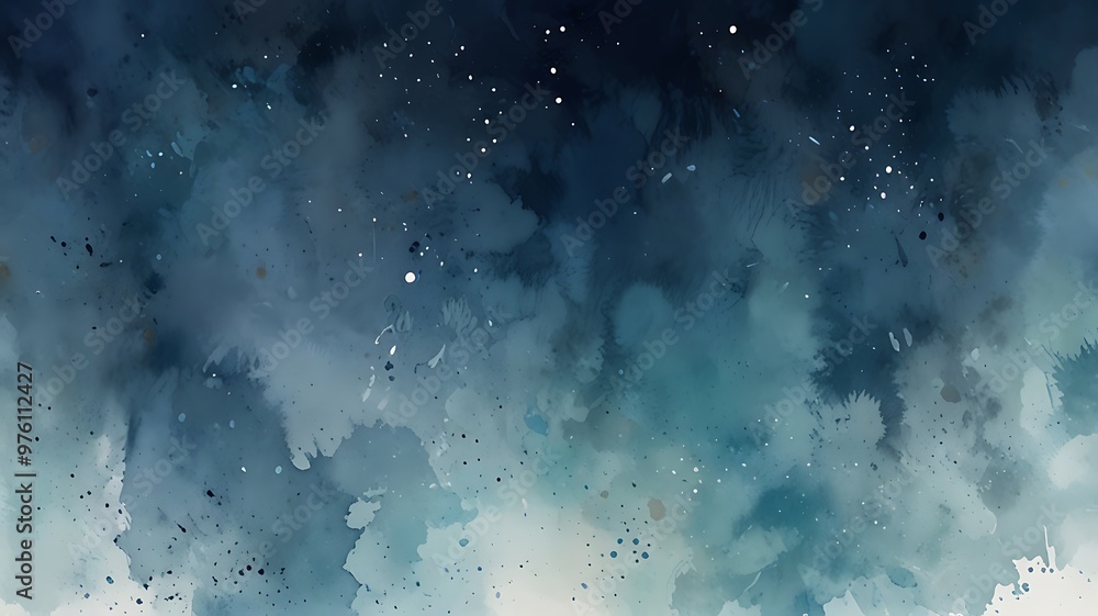 A Watercolor-Inspired Gradient of Soothing Blue Clouds and Gentle Light A Watercolor-Inspired Gradient of Soothing Blue Clouds and Gentle Light