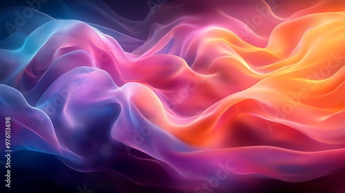 Wallpaper Mural Abstract vector colorful wave line flowing isolated on white background Torontodigital.ca