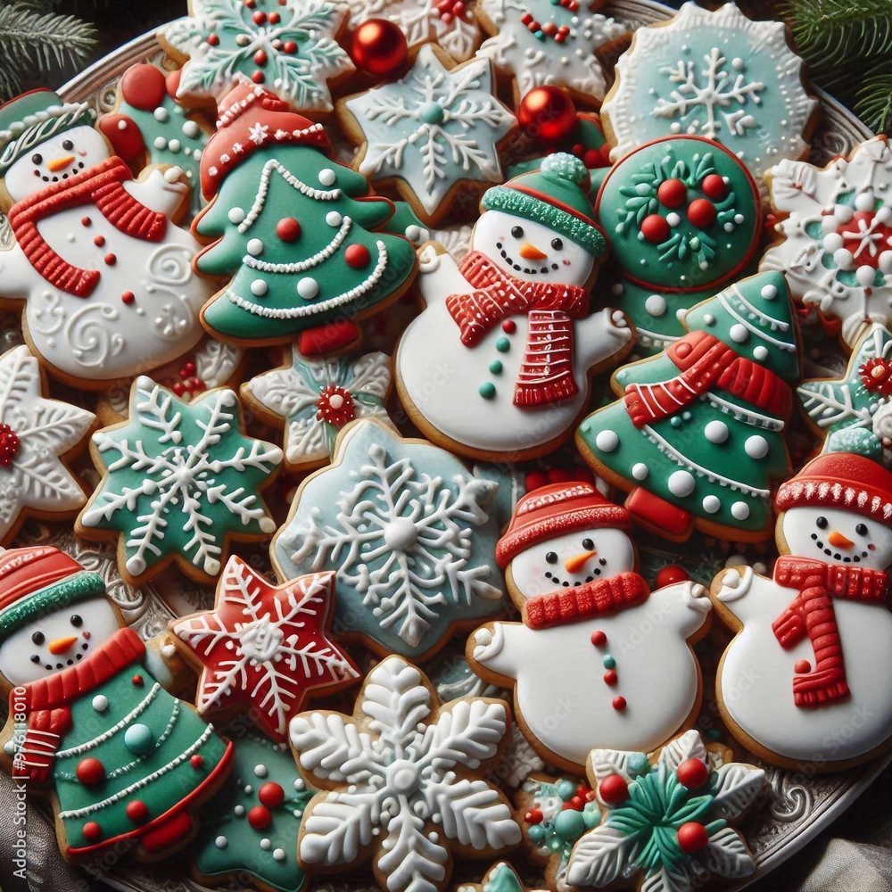 Obraz premium Weihnachtsgebäck