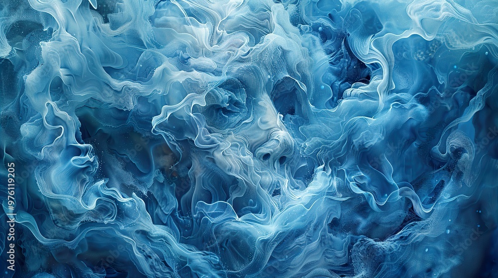 Abstract Blue Swirling Art: A Dreamlike Exploration of Color and Motion Abstract Blue Swirling Art: A Dreamlike Exploration of Color and Motion