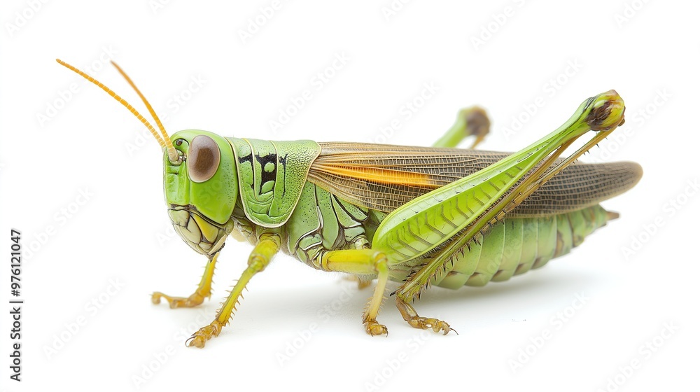 Grasshopper isolated on white Grasshopper isolated on white