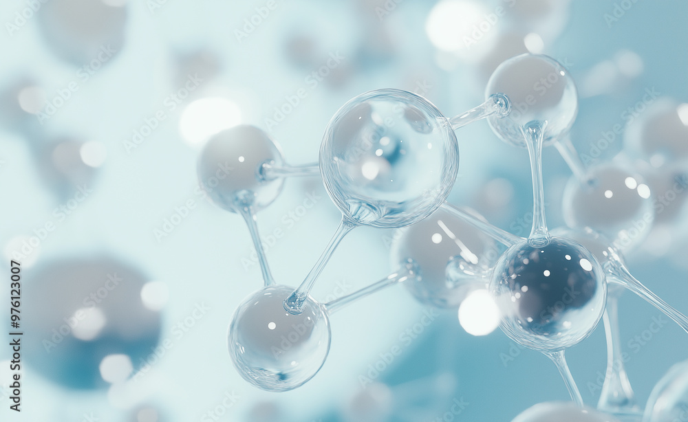 Close-up of molecular structures in a scientific and futuristic abstract design. Close-up of molecular structures in a scientific and futuristic abstract design.
