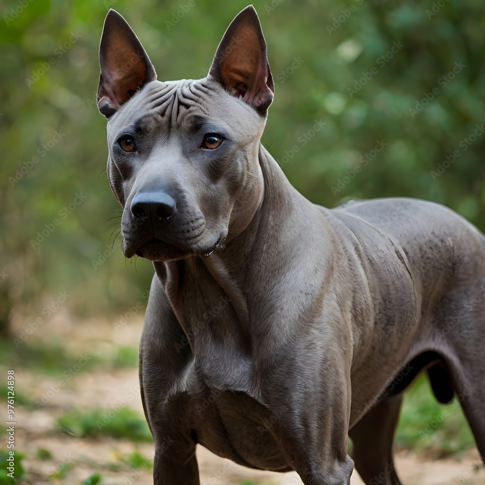 Grey Thai Ridgeback Dog Doggy Pet Grey Thai Ridgeback Dog Doggy Pet