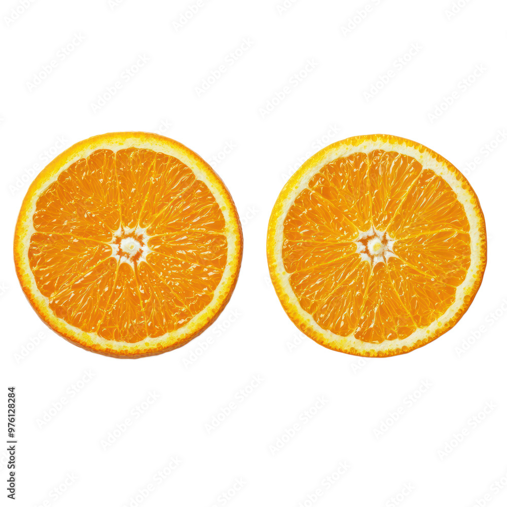 Orange half and full isolated on transparency background Orange half and full isolated on transparency background