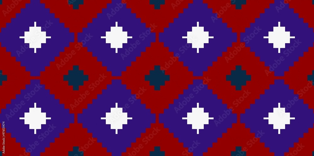 Abstract Geometry Blue White Green Red Background Wallpaper
