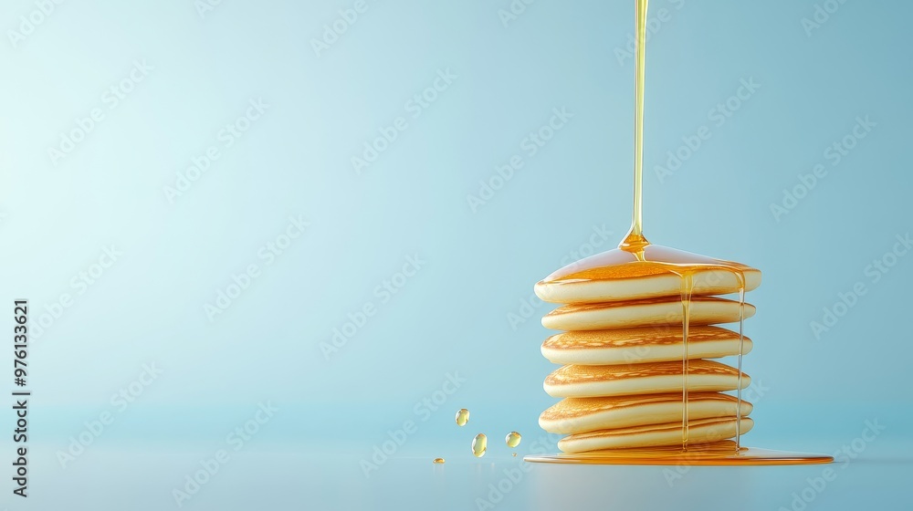A surreal stack of pancakes floats mid-air, drizzled with golden syrup, symbolizing indulgence, buoyancy, whimsical food art, a playful breakfast, and the joy of simple pleasures. A surreal stack of pancakes floats mid-air, drizzled with golden syrup, symbolizing indulgence, buoyancy, whimsical food art, a playful breakfast, and the joy of simple pleasures.