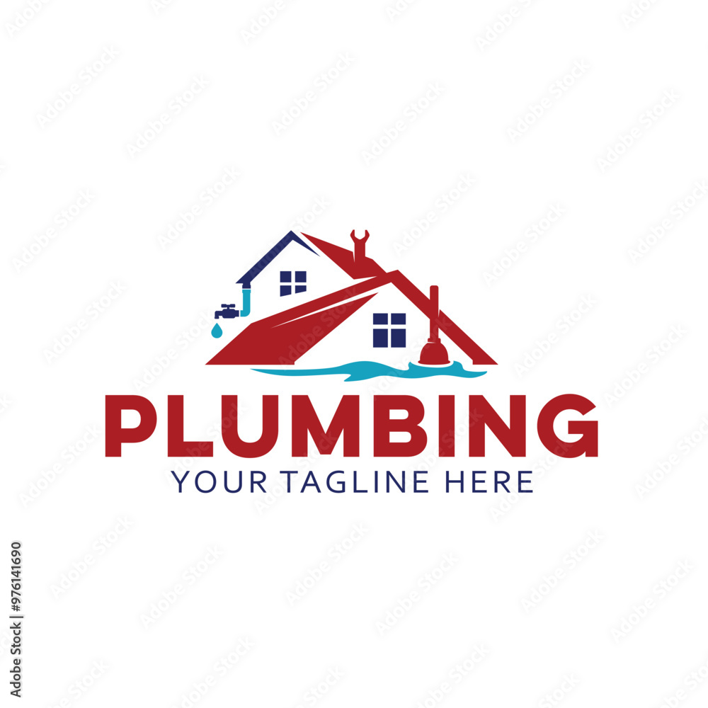 Plumbing logo template, easy to customize Plumbing logo template, easy to customize
