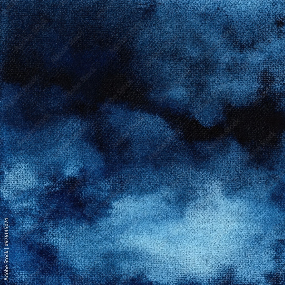 Obraz premium A rich blue abstract background featuring soft clouds and textures, perfect for artistic and creative projects.