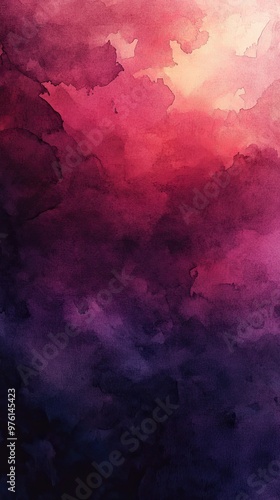 A vibrant watercolor background blending shades of purple, pink, and orange, perfect for artistic or creative projects.