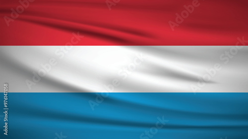 Flag officially Luxembourg, Background Illustration 4K