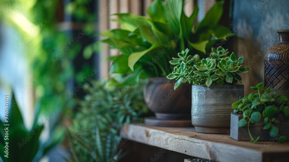 Biophilic Interior Design with Lush Green Plants Biophilic Interior Design with Lush Green Plants