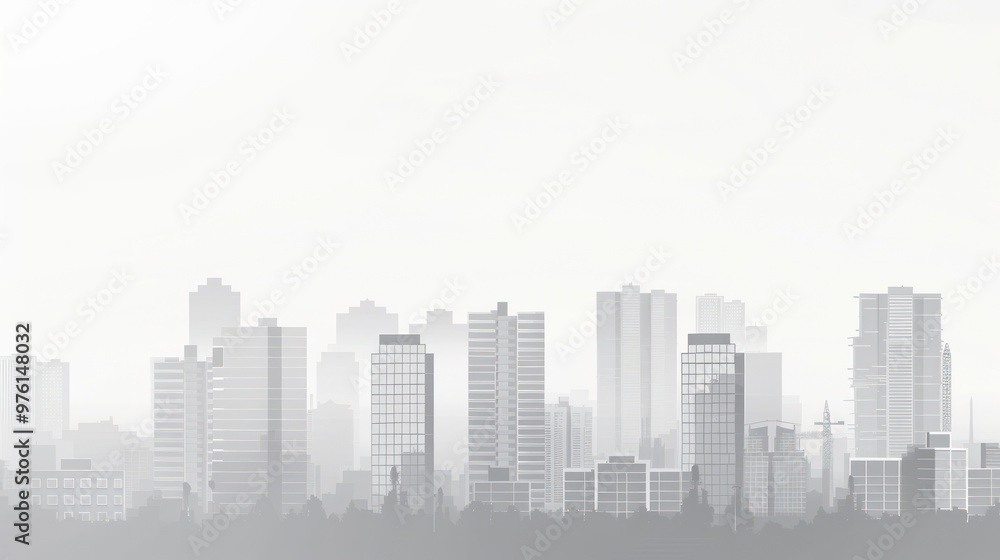 Cityscape in Fog Cityscape in Fog