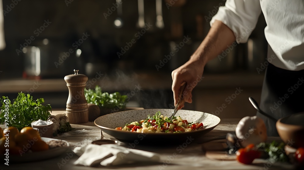 Carefully Arranged Culinary Dish for Food Photography Carefully Arranged Culinary Dish for Food Photography