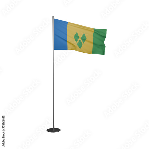 saint Vincent and the Grenadines flag 3 photo