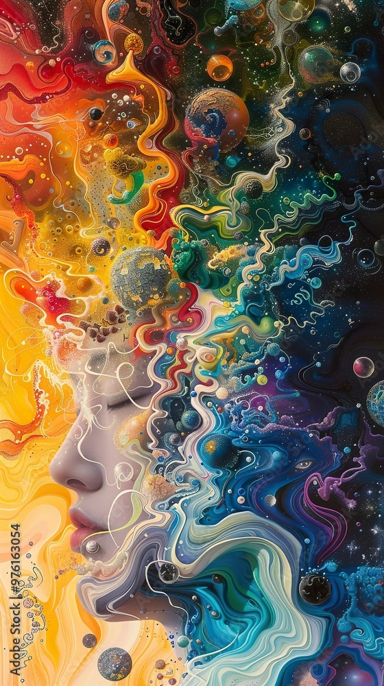 Abstract Cosmic Dreamscape: A Journey Through the Mind Abstract Cosmic Dreamscape: A Journey Through the Mind