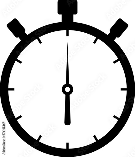 Shortest time stopwatch vector icon
