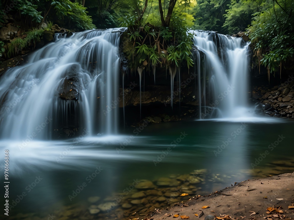 Long exposure of Bigar waterfall with silky water effect. Long exposure of Bigar waterfall with silky water effect.