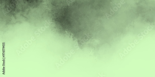 canvas element smoke exploding green rain cloud. Colorful cloud texture smoke or vape background for desktop traced vector. Dark storm clouds envelop the sky, hinting at a dramatic weather abstract. 