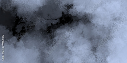 Abstract background with. watercolor smooth light sky blue, blue and black shades bg. White light fluffy clouds in a blue sky with a solar flare. white cloud textured on blue sky background. 