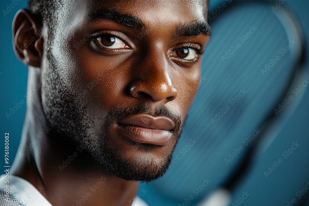 Close Up Portrait of a Man with Intense Expression Close Up Portrait of a Man with Intense Expression