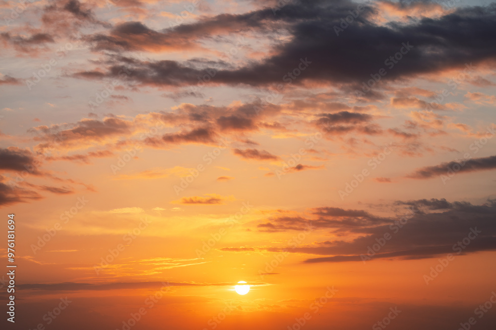 Sunset dramatic sky clouds and sun dawn. Sunset dramatic sky clouds and sun dawn.
