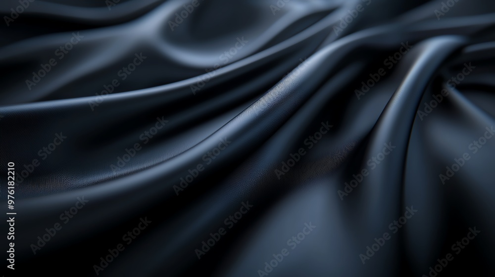 3D Elegant black fabric draped gracefully, showcasing smooth texture and rich shades, perfect for backgrounds and fashion designs. 3D Elegant black fabric draped gracefully, showcasing smooth texture and rich shades, perfect for backgrounds and fashion designs.