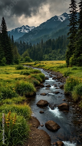 Quinault River Valley in Olympic National Park, Washington State. photo